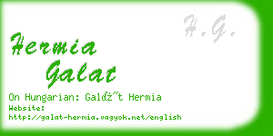 hermia galat business card